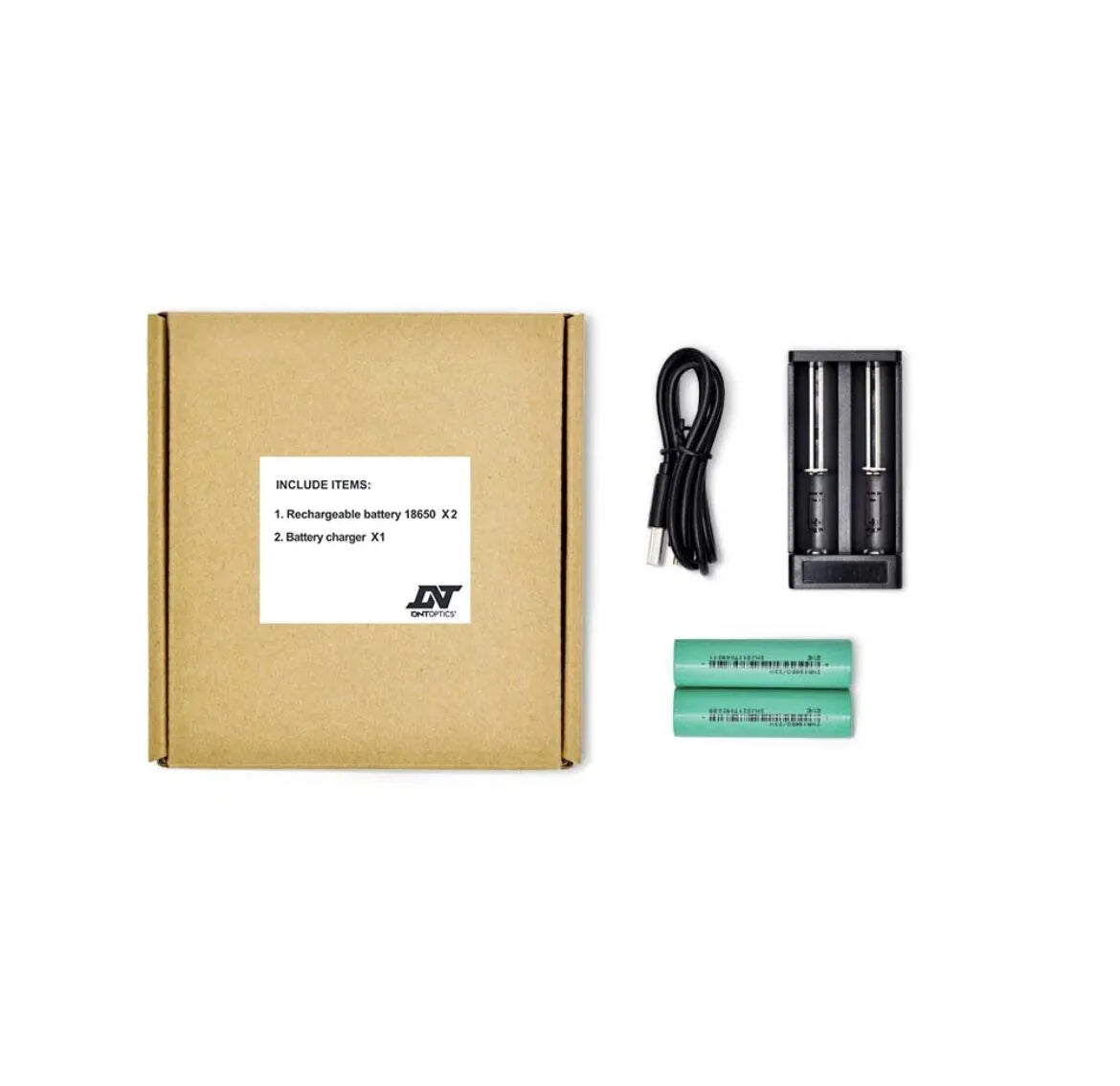 DNT 18650 Battery and Charger COMBO Pack